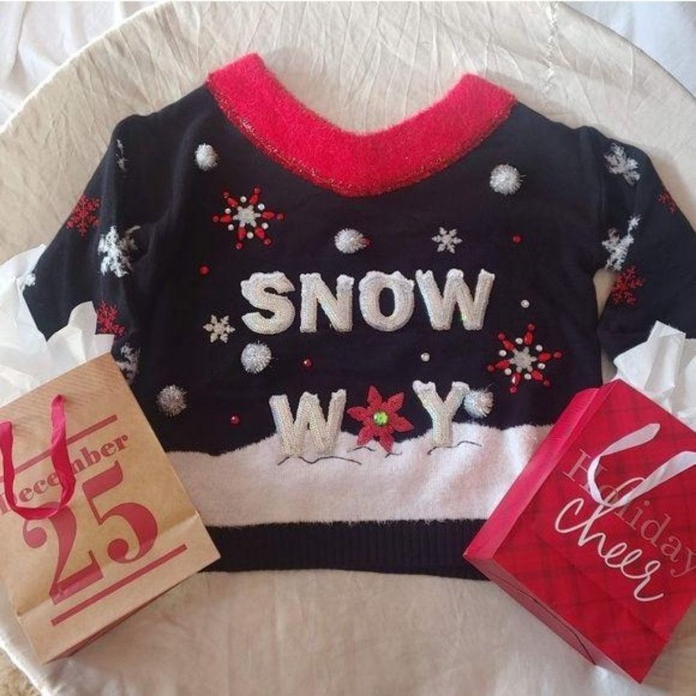 Holiday Time "Snow Way" Ugly Christmas Swe…
